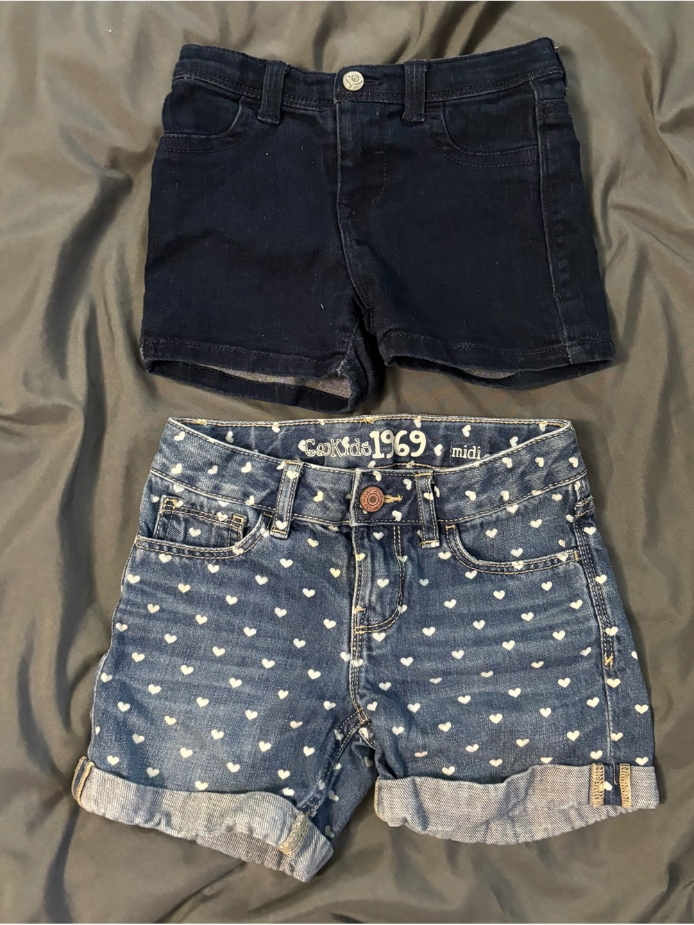 Bundle of two denim shorts